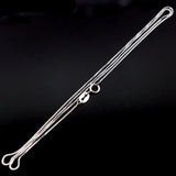925 Silver Chain Necklace 16-22in Drop