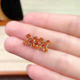925 Silver Crystal Earrings Ladies Hot Recommendation