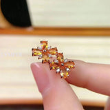 925 Silver Crystal Earrings Ladies Hot Recommendation