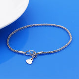 Simple Silver Bracelet 925 Sterling 20CM Chain