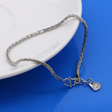 Simple Silver Bracelet 925 Sterling 20CM Chain