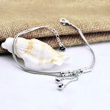 Minimalist 925 Silver Anklet for Women with Bell Charm