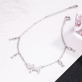 925 Sterling Silver Bracelet with Cat/Fish Pendant