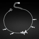 925 Sterling Silver Bracelet with Cat/Fish Pendant