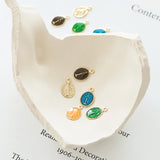 Geometry Oval Shape Alloy Pendants Charms for DIY Jewelry