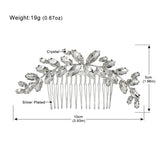 Crystal Bridal Hair Combs/Pins Flower Wedding Accessories Tiara FS260