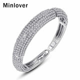 Women's Crystal Round Cuff Rhinestone Bracelet Wedding Jewelry MSL360