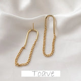 Europe America Minority U-shaped Chain Earrings DIY Materials