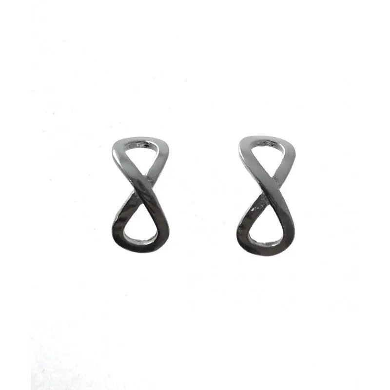 Minosilver Sterling Silver Infinity Earrings for Women