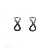 Minosilver Sterling Silver Infinity Earrings for Women