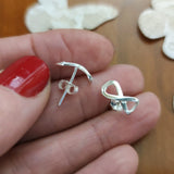 Minosilver Sterling Silver Infinity Earrings for Women