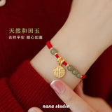 Minsheng Nafu Tianyu woven red rope Bracelet for women