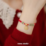 Minsheng Nafu Tianyu woven red rope Bracelet for women