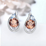 Mintybox Diaspore Gemstone Clip Earrings 925 Silver Change Diaspore Earrings