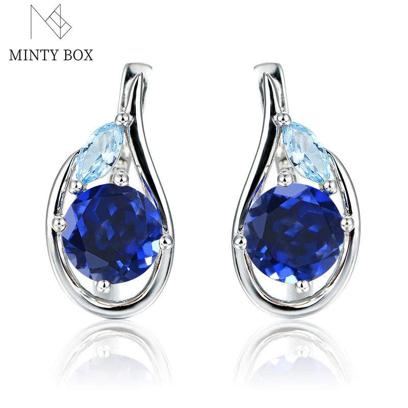 Mintybox Diaspore Gemstone Clip Earrings 925 Silver Change Diaspore Earrings