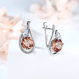Mintybox Diaspore Gemstone Clip Earrings 925 Silver Change Diaspore Earrings