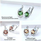 Mintybox Diaspore Gemstone Clip Earrings 925 Silver Change Diaspore Earrings