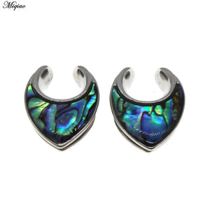 Miqiao Stainless Steel Ear Gauges Expander Plugs Earrings