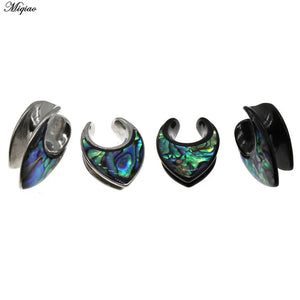 Miqiao Stainless Steel Ear Gauges Expander Plugs Earrings
