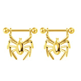 Miqiao Serpentine Spider Breast Stud - Piercing Accessories