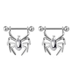 Miqiao Serpentine Spider Breast Stud - Piercing Accessories
