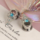 Miqiao Stainless Steel Bat Ear Plugs Tunnels Gauges Jewelry Piercings