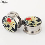 Miqiao 1 Set Ear Expander Stainless Steel Epoxy Jewelry