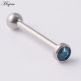 Personality Stainless Steel Straight Rod Threaded Ball Tongue Nail