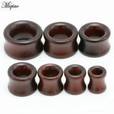 2pcs 8-20mm Piercing Jewelry Tunnel Wood Ear Expander