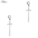Miqiao 2pcs Stainless Steel Sword Dagger Ear Expander 6-30mm Body Piercing