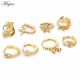 Personality Zircon Round Earrings Body Piercing Jewelry