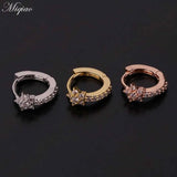 Personality Zircon Round Earrings Body Piercing Jewelry