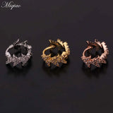 Personality Zircon Round Earrings Body Piercing Jewelry