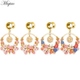 Miqiao 2pcs Stainless Steel Double Horn Ear Expander Body Piercing