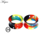 Miqiao 2pcs Silicone Ear Expander, Body Piercing Jewelry