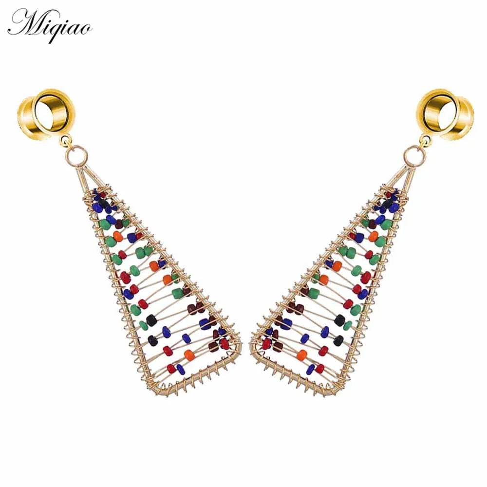 2pcs Stainless Steel Geometric Horn Ear Piercing
