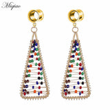2pcs Stainless Steel Geometric Horn Ear Piercing