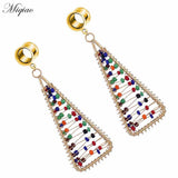 2pcs Stainless Steel Geometric Horn Ear Piercing