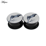 Miqiao 2pcs Acrylic Bat Ear Expander Earring 6mm-30mm