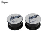 Miqiao 2pcs Acrylic Bat Ear Expander Earring 6mm-30mm