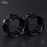 Miqiao 2pcs Acrylic Horn Ear Expander Body Piercing Jewelry