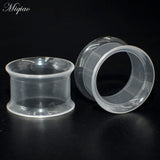 Miqiao 2pcs Acrylic Horn Ear Expander Body Piercing Jewelry