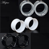 Miqiao 2pcs Acrylic Horn Ear Expander Body Piercing Jewelry