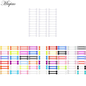 36pcs Soft Rod Luminous Ball Body Piercing Jewelry Set