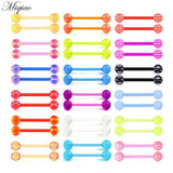 36pcs Soft Rod Luminous Ball Body Piercing Jewelry Set