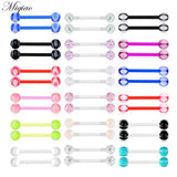 36pcs Soft Rod Luminous Ball Body Piercing Jewelry Set