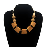 Miqiao Hot Ethnic Style Boho Acrylic Round Beads Short Torques