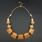 Miqiao Hot Ethnic Style Boho Acrylic Round Beads Short Torques