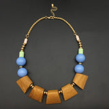 Miqiao Hot Ethnic Style Boho Acrylic Round Beads Short Torques