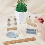 Acrylic Ear Stud Display Card With 2 Holes - Jewelry Organizer